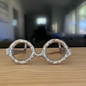 Harry Potter glasses Aluminum sculpture 7” wide